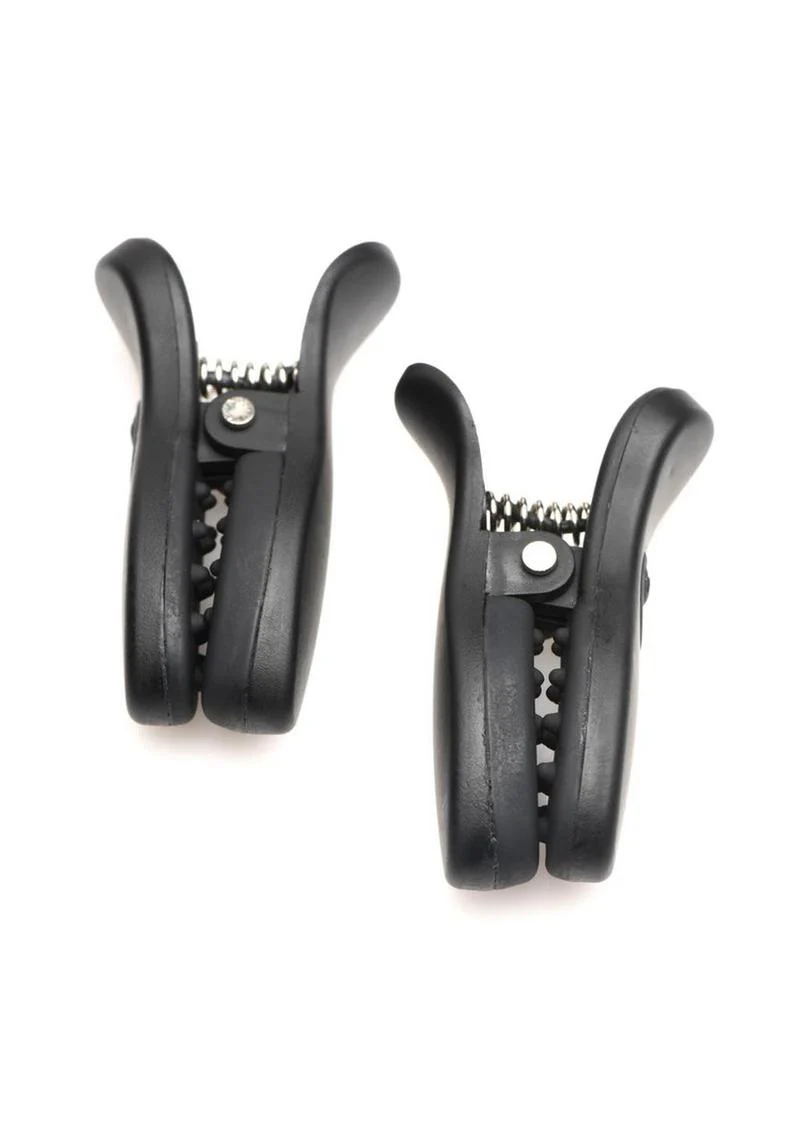 Master Series Dark Grip Vibrating Nipple Clamps - Image 3