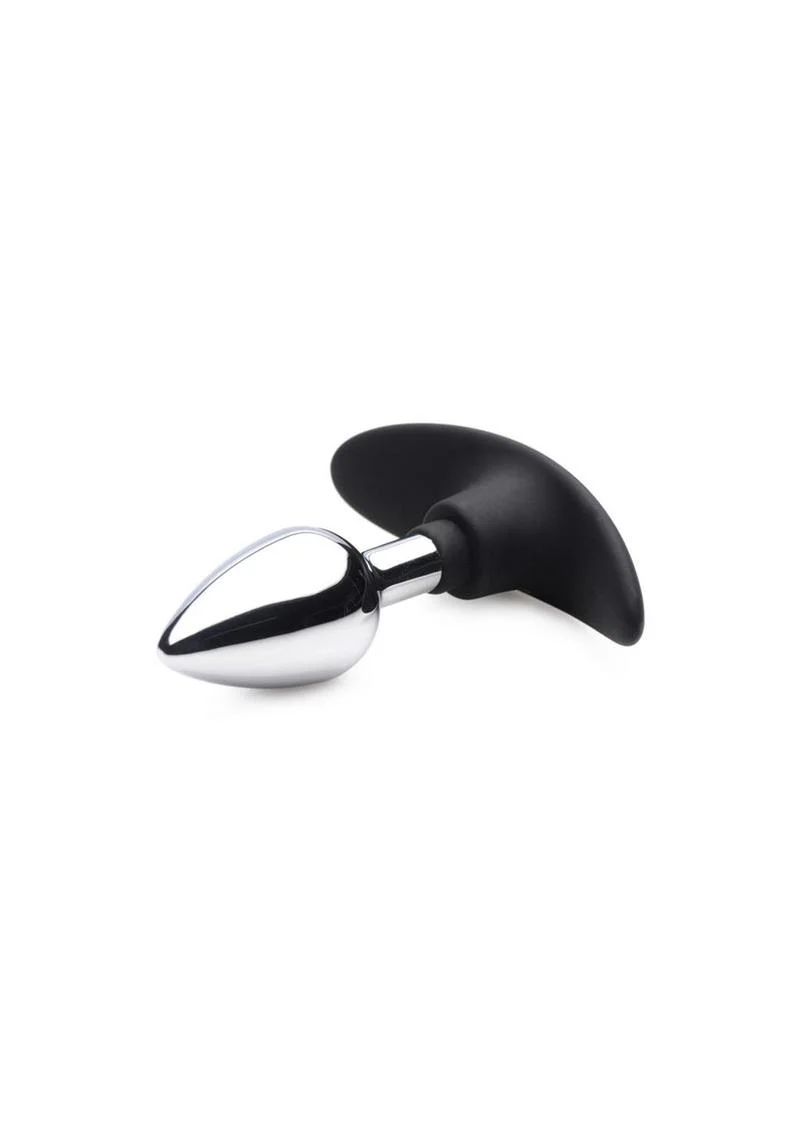 Master Series Dark Invader Metal and Silicone Anal Plug - Image 12