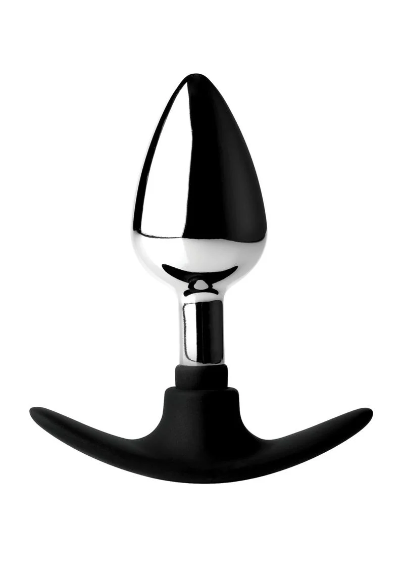 Master Series Dark Invader Metal and Silicone Anal Plug - Image 2