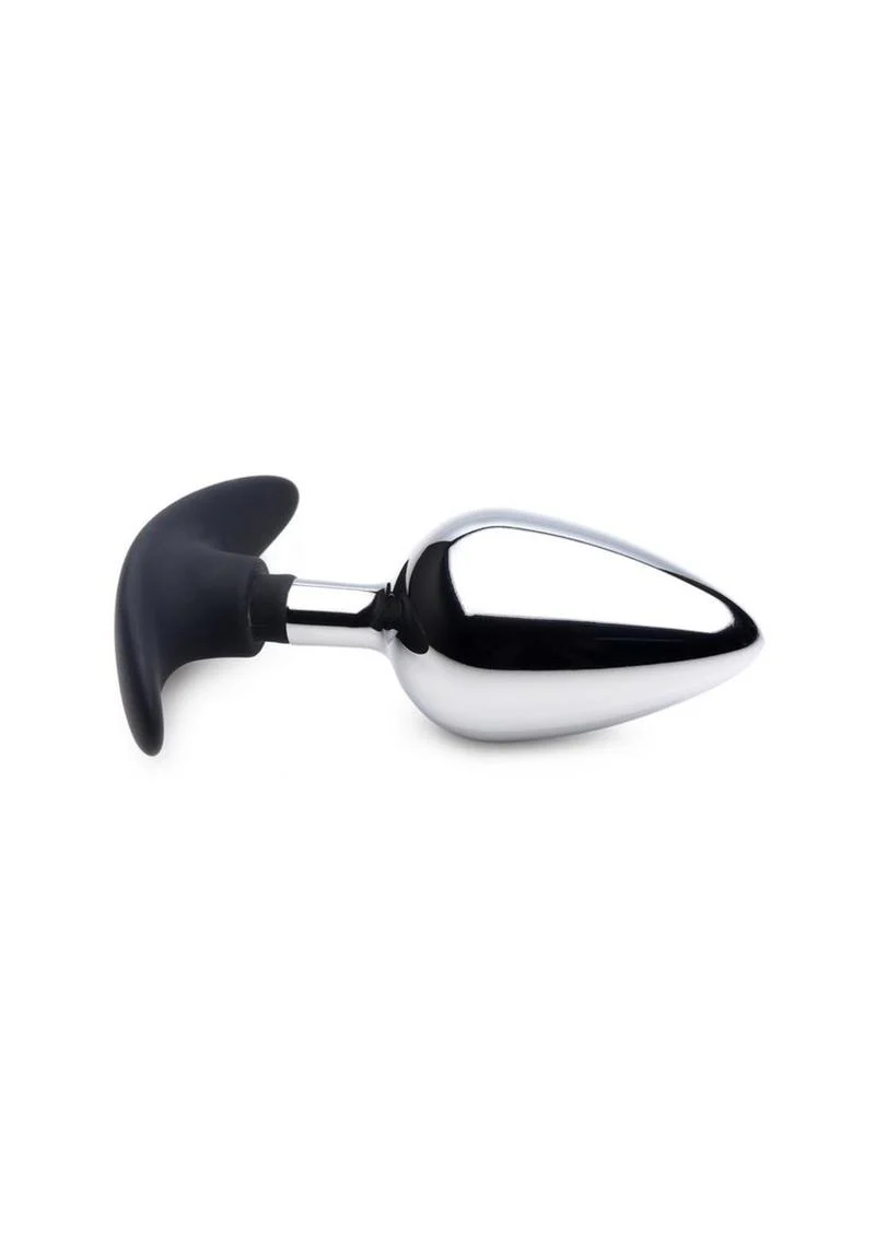 Master Series Dark Invader Metal and Silicone Anal Plug - Image 5