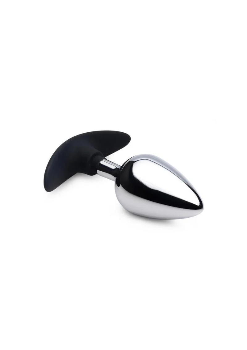 Master Series Dark Invader Metal and Silicone Anal Plug - Image 6