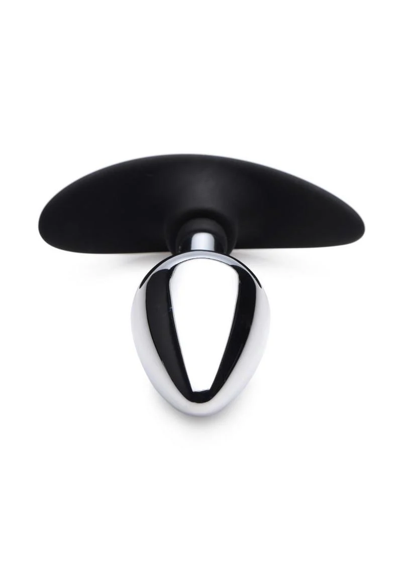 Master Series Dark Invader Metal and Silicone Anal Plug - Image 8