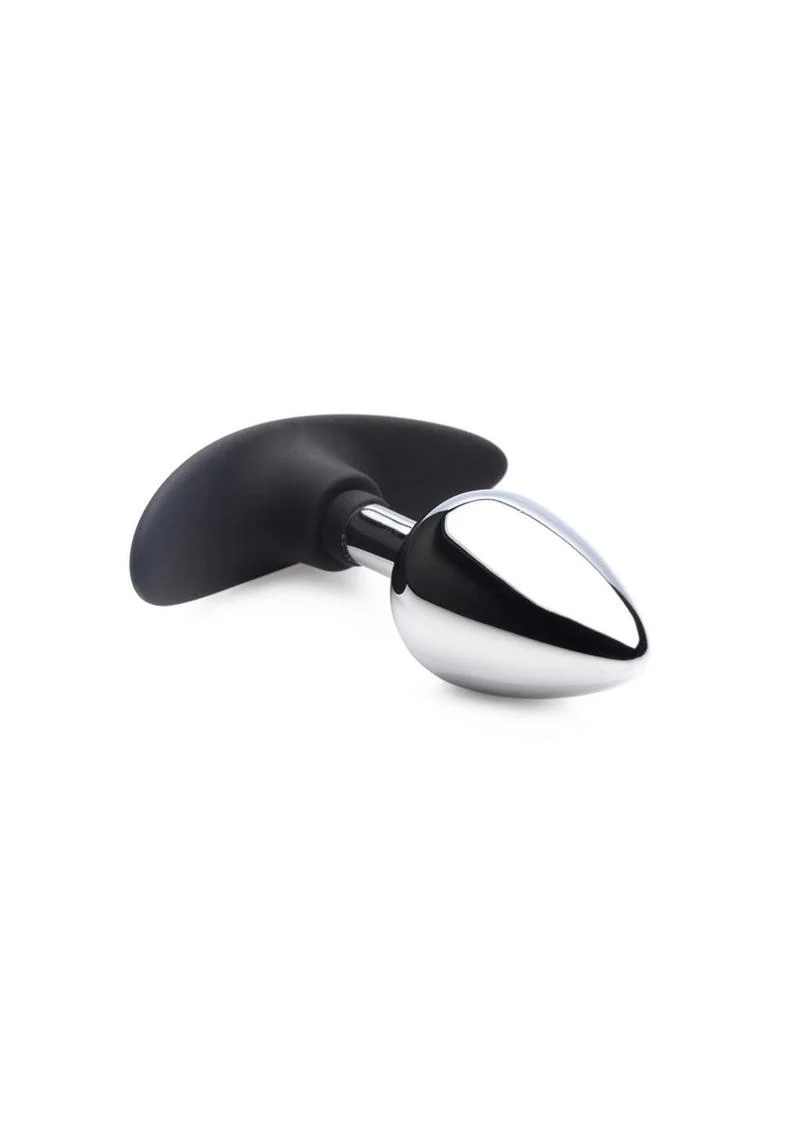 Master Series Dark Invader Metal and Silicone Anal Plug - Image 9