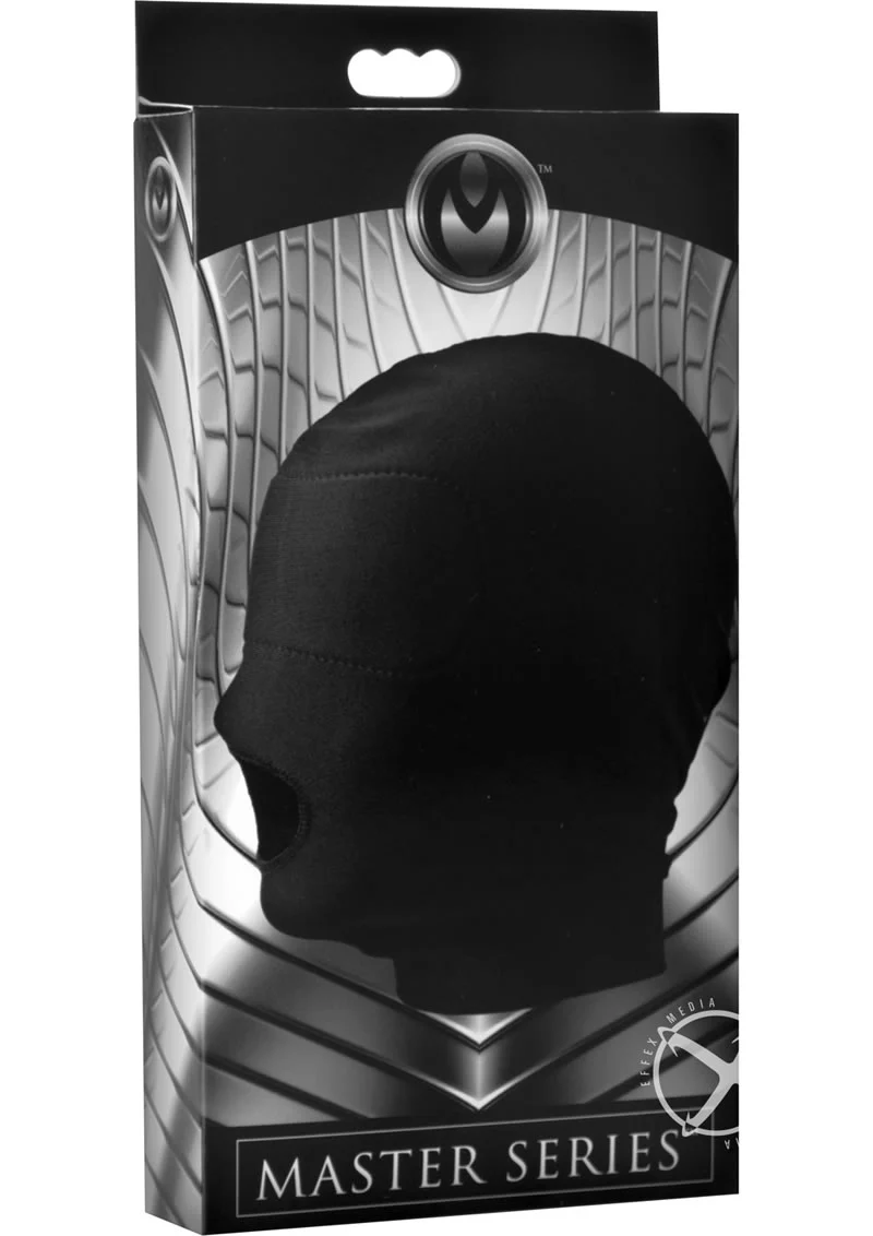 Master Series Disguise Open Mouth Hood with Padded Blindfold - Image 2