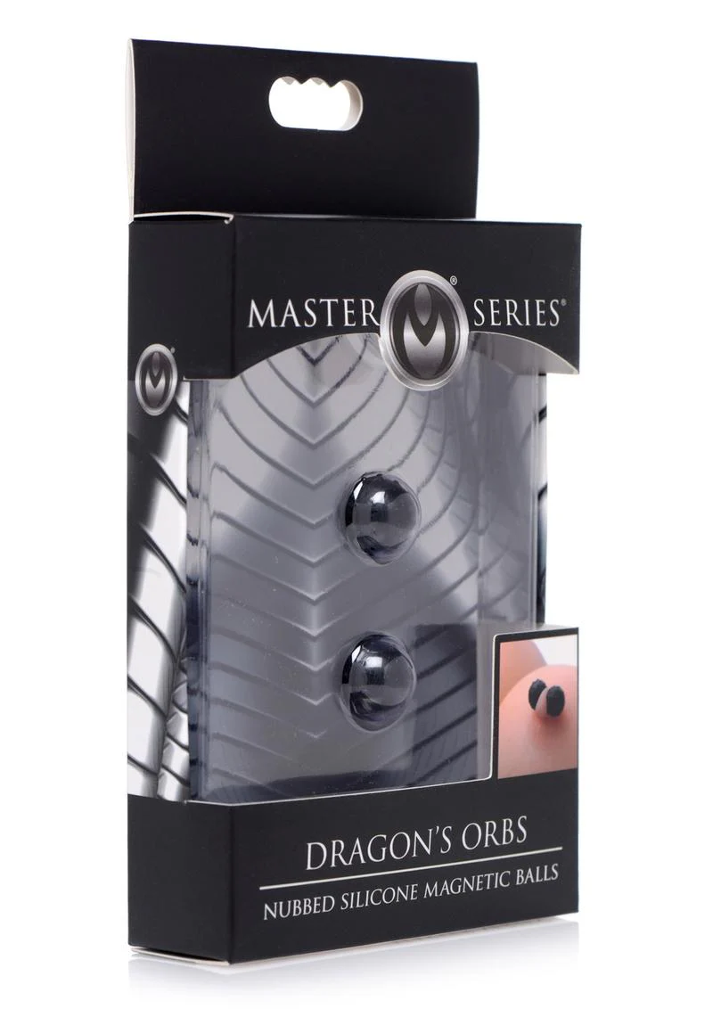 Master Series Dragon's Orbs Nubbed Silicone Magnetic Balls - Image 2