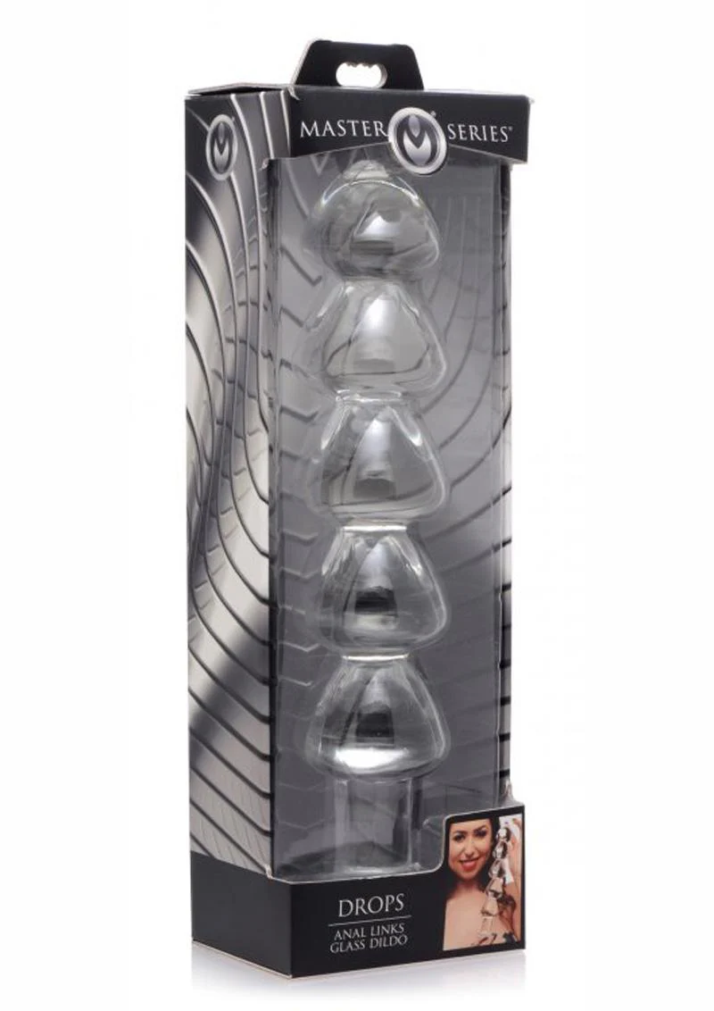 Master Series Drops Anal Links Glass Dildo - Image 2