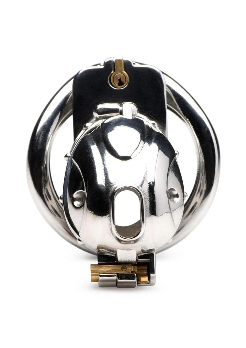 Master Series Entrapment Deluxe Locking Chastity Cage - Image 3