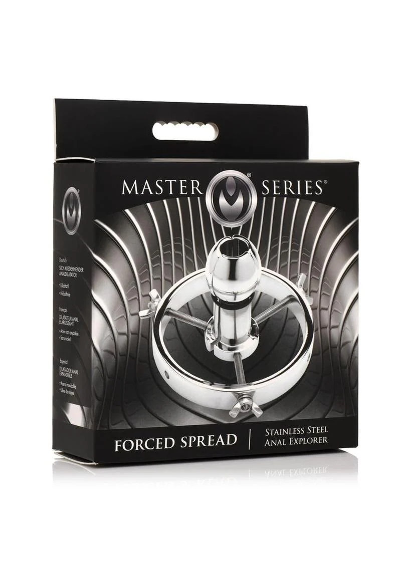 Master Series Forced Spread Stainless Steel Anal Expander - Image 2