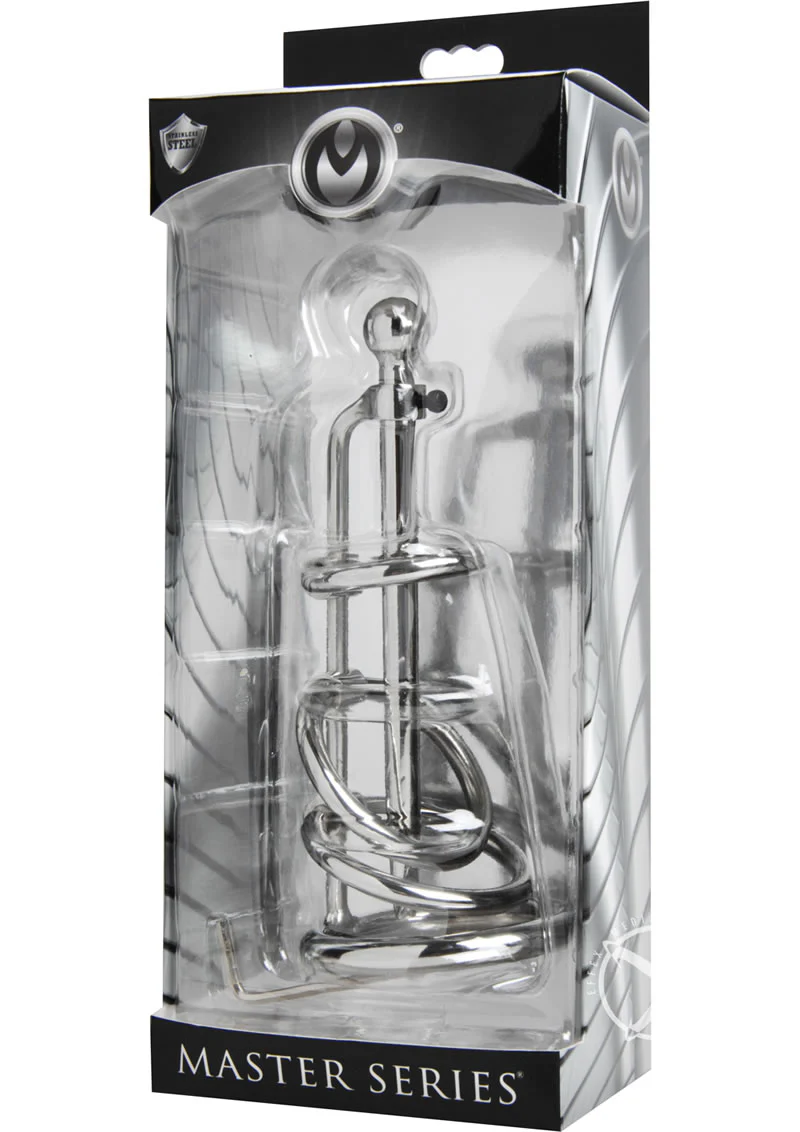 Master Series Gates Of Hell Stainless Steel Adjustable Cum Through Sound Cage - Image 2