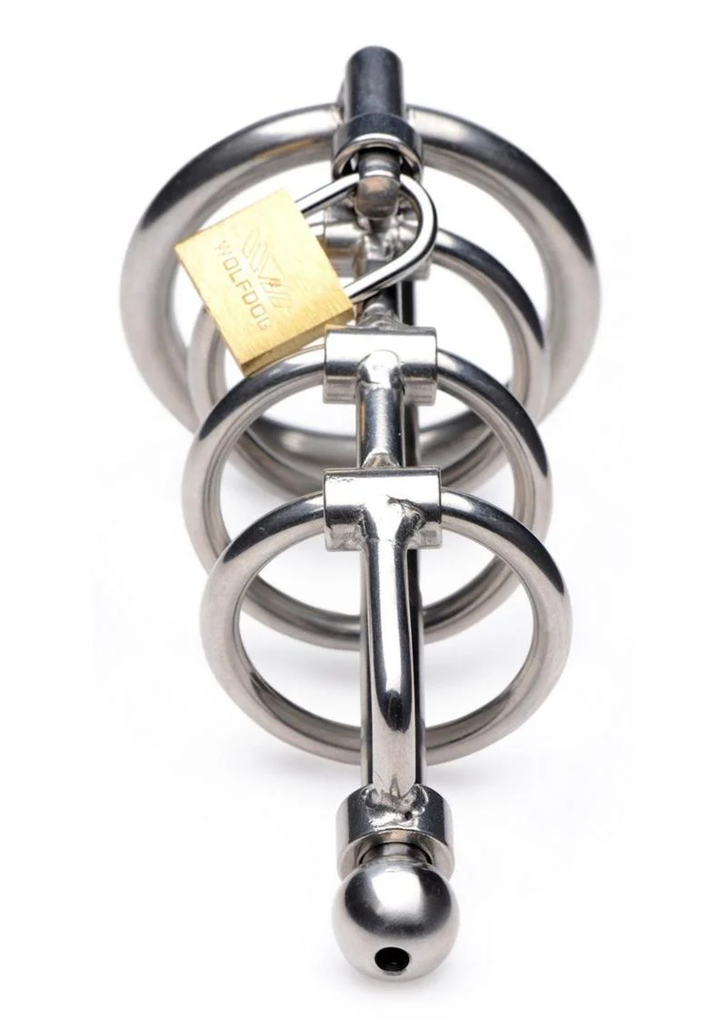 Master Series Gates Of Hell Stainless Steel Adjustable Cum Through Sound Cage - Image 3
