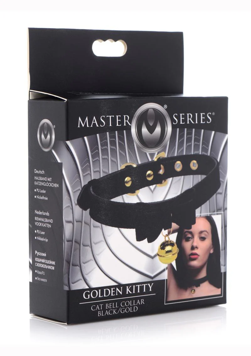 Master Series Golden Kitty Cat Bell Collar - Image 2