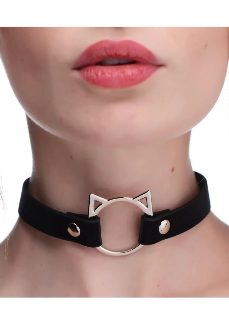 Master Series Kinky Kitty Adjustable Ring Choker Slim - Image 4