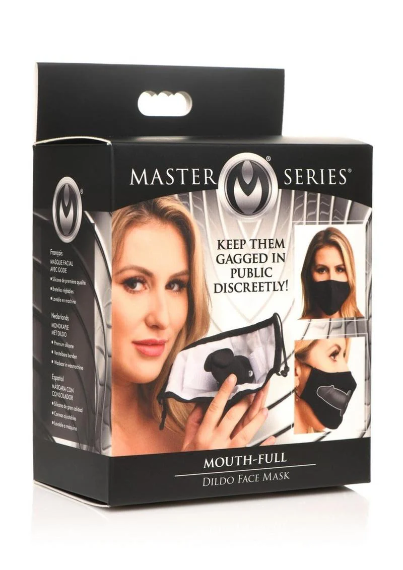 Master Series Mouth-Full Silicone Dildo Face Mask - Image 2