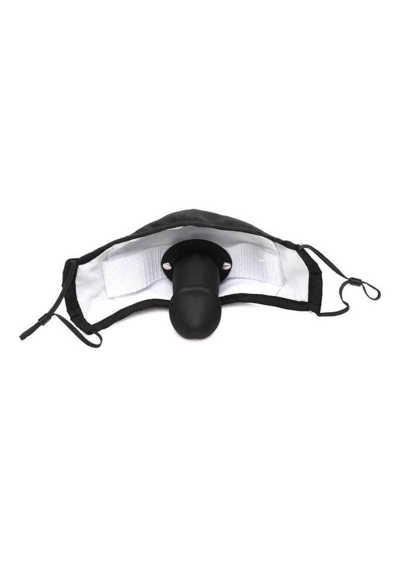 Master Series Mouth-Full Silicone Dildo Face Mask - Image 3