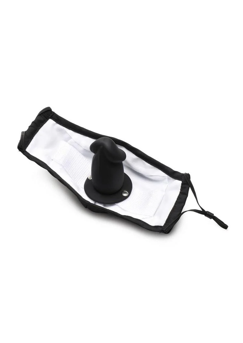 Master Series Mouth-Full Silicone Dildo Face Mask - Image 4