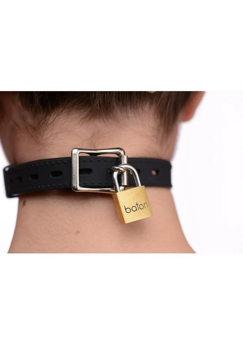 Master Series Mutiny Silicone O-Ring Gag with Nipple Clamps - Image 3