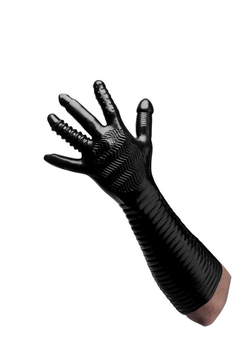 Master Series Pleasure Fister Textured Glove - Image 4