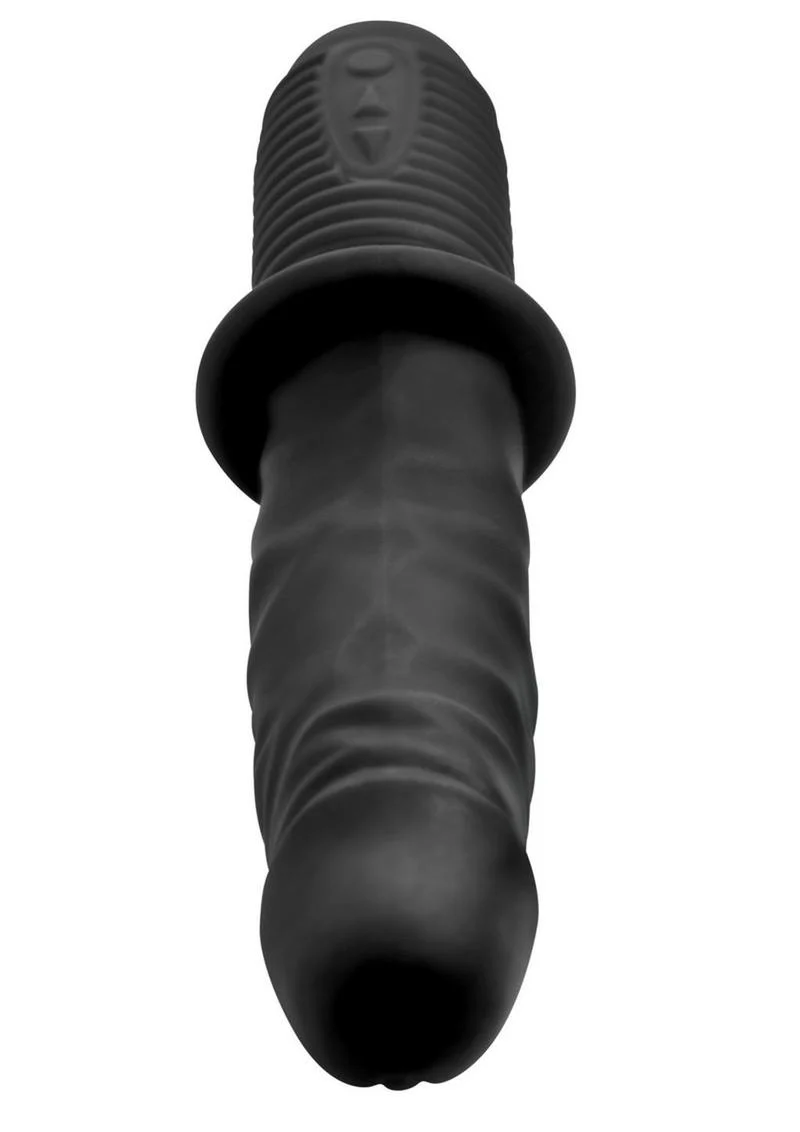 Master Series Power Pounder Vibrating and Thrusting Silicone Dildo - Image 4
