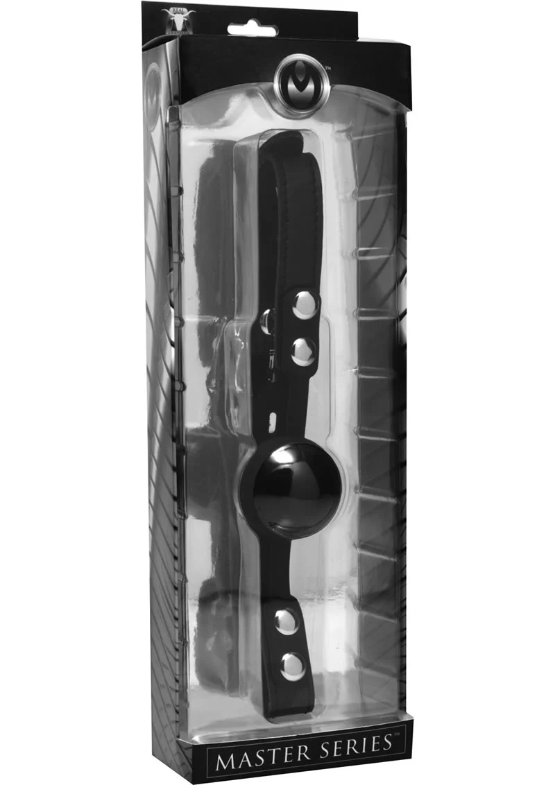 Master Series Premium Hush Locking Silicone Comfort Ball Gag - Image 2