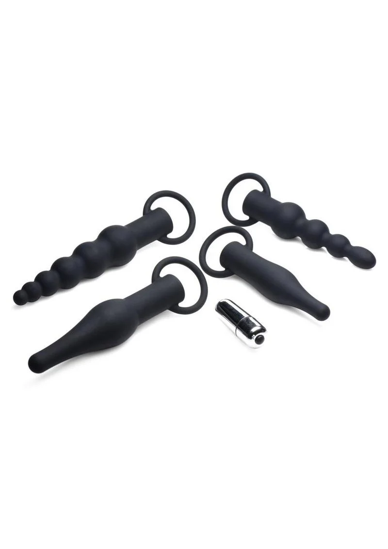 Master Series Premium Ranged Rimmers 3x Vibrating Silicone Rimming Anal Training - Image 3