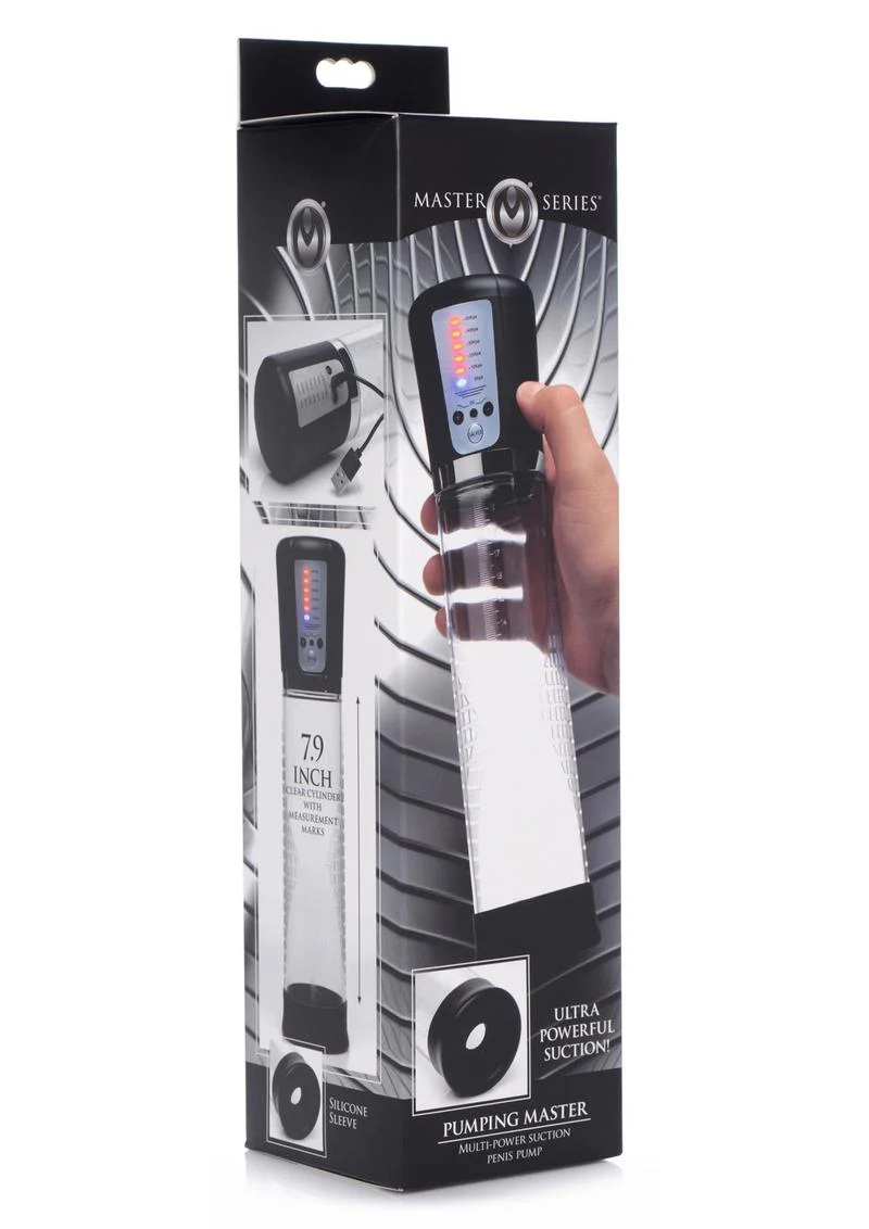 Master Series Pumping Master Rechargeable Penis Pump - Image 2