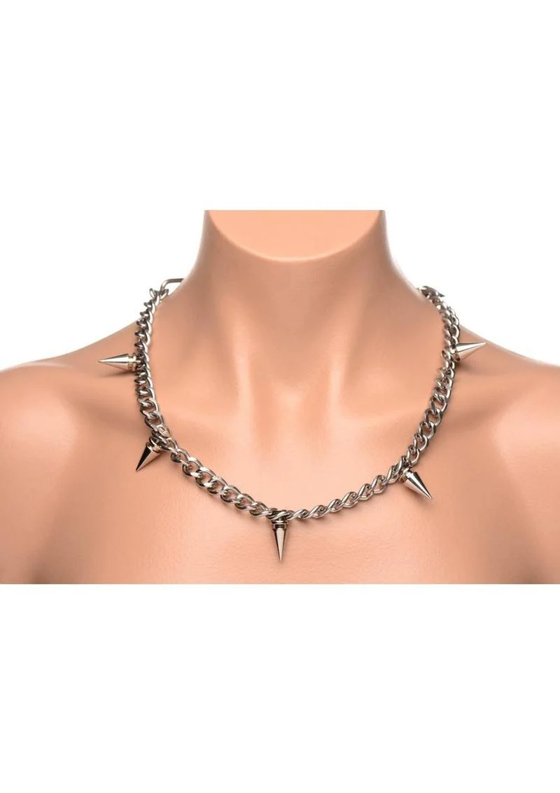 Master Series Punk Spiked Necklace - Image 4
