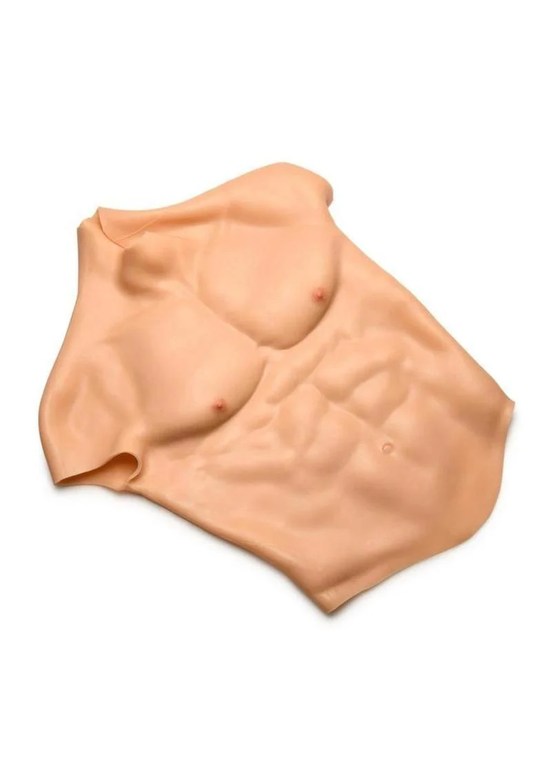 Master Series Ripped Silicone Male Chest Shirt - Image 2