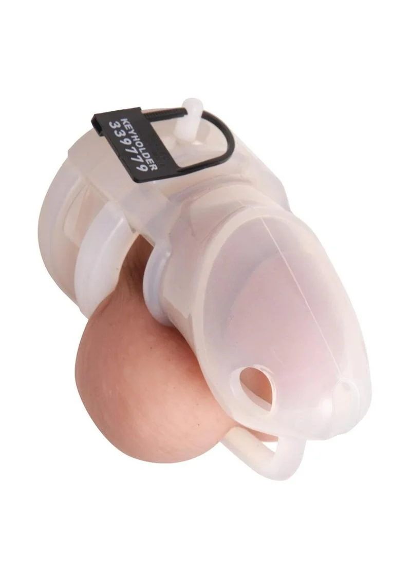 Master Series Sado Chamber Silicone Male Chastity Device - Image 4