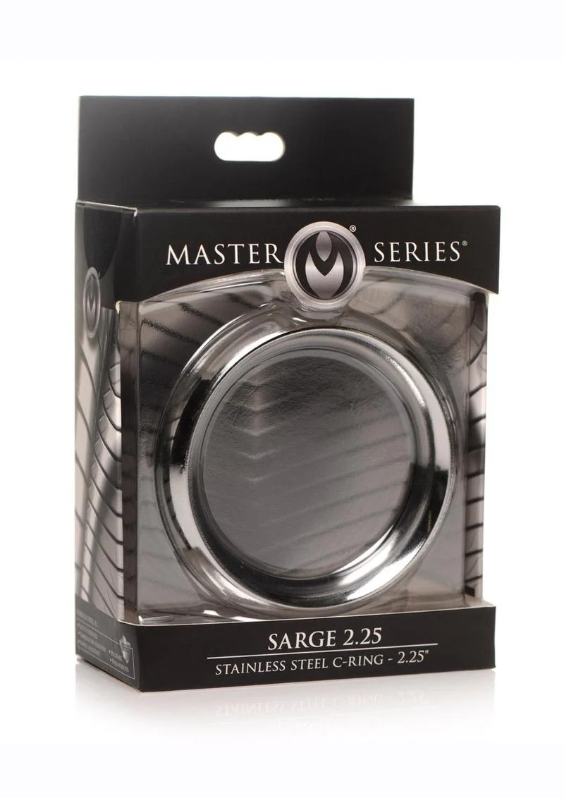 Master Series Sarge 2.25in Stainless Steel Erection Enhancer Cock Ring - Image 2