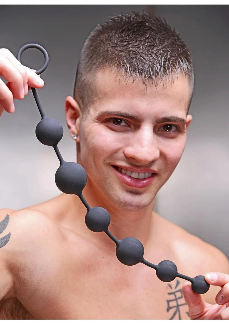 Master Series Serpent 6 Silicone Beads Of Pleasure - Image 4