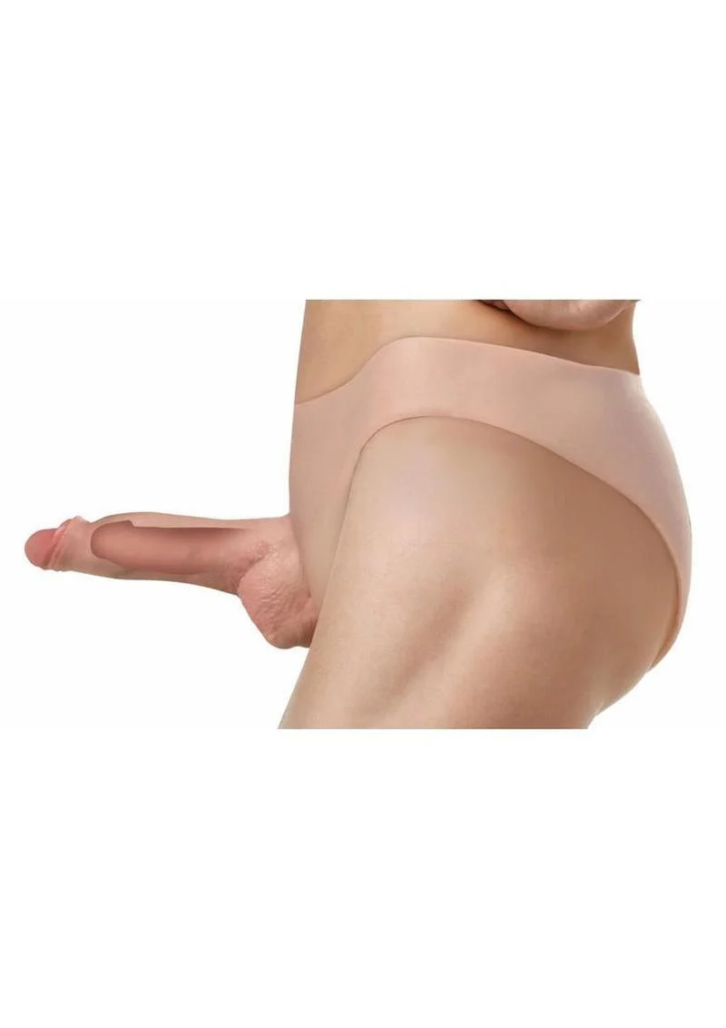 Master Series Slim Hollow Silicone Strap-On - Image 3