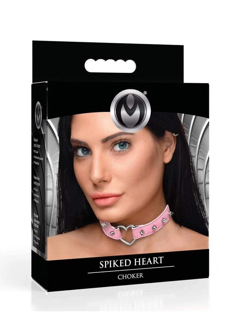 Master Series Spiked Heart Choker - Image 3