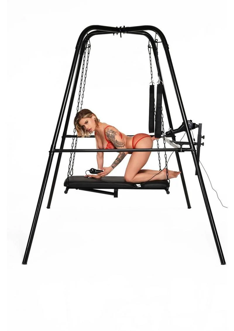 Master Series Throne Deluxe Adjustable Sling with Rechargeable Sex Machine - Image 4