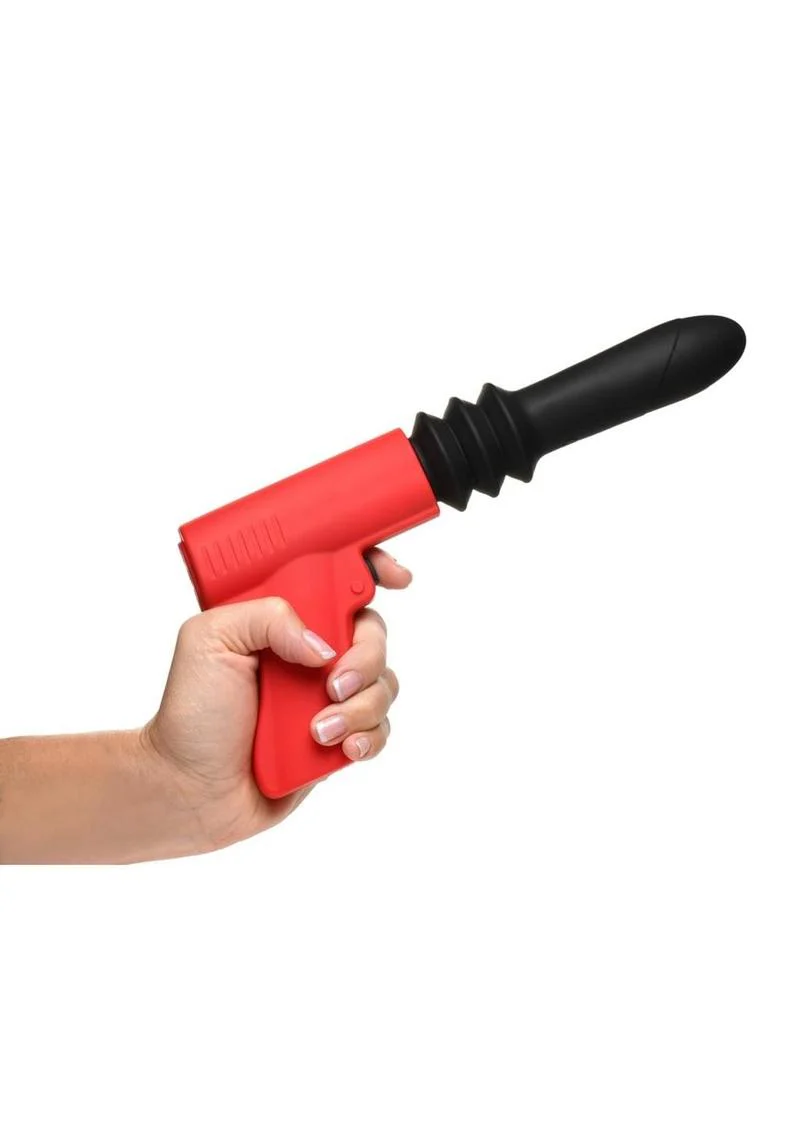 Master Series Thrusting Pistola Rechargeable Silicone Vibrator - Image 3
