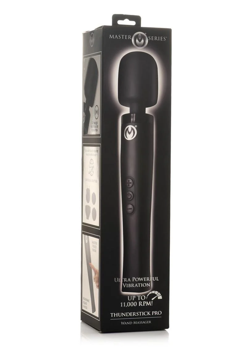 Master Series Thunderstick Pro Wand Rechargeable Silicone Wand - Image 2