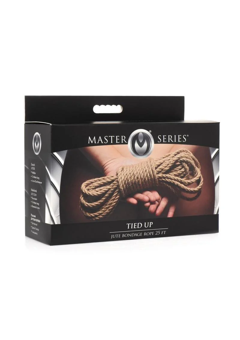 Master Series Tied Up Jute Bondage Rope - Image 2