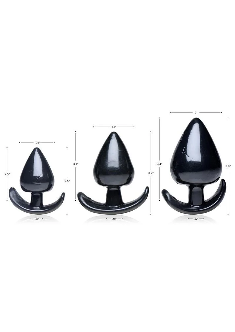 Master Series Triple Spades 3 Piece Anal Plug - Image 4