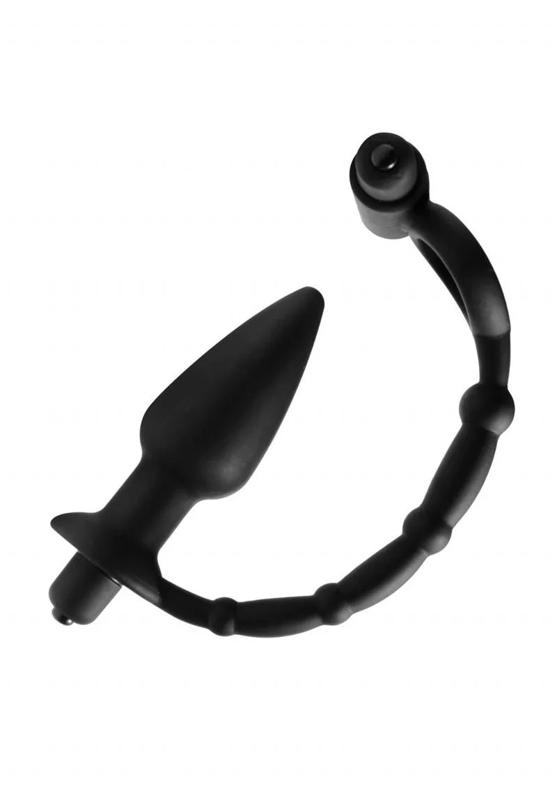 Master Series Viaticus Dual Vibrating Cock Ring and Vibrating Anal Plug - Image 3