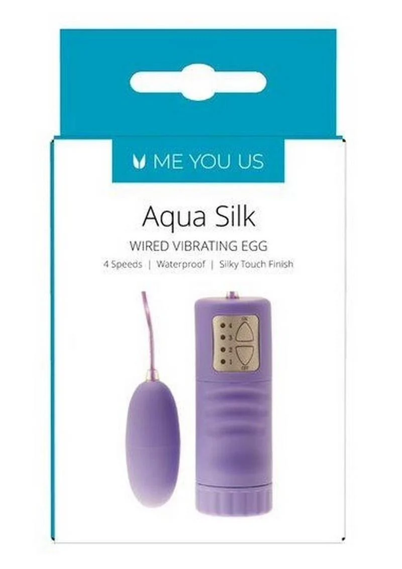 ME YOU US Aqua Silk Vibrating Egg with Remote Control - Image 3