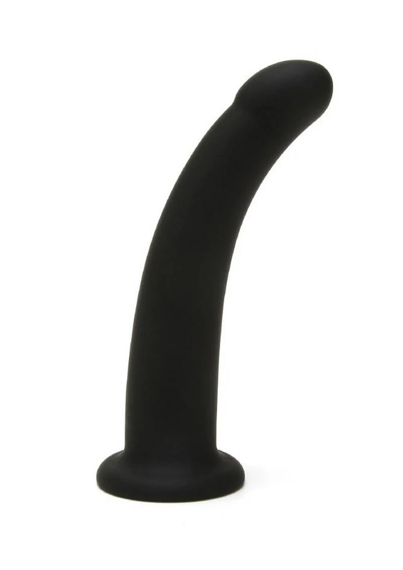 ME YOU US Black Curved Silicone Dildo - Image 3