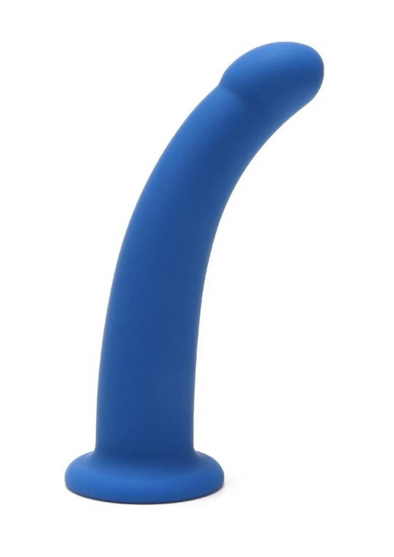 ME YOU US Blue Curved Silicone Dildo - Image 3