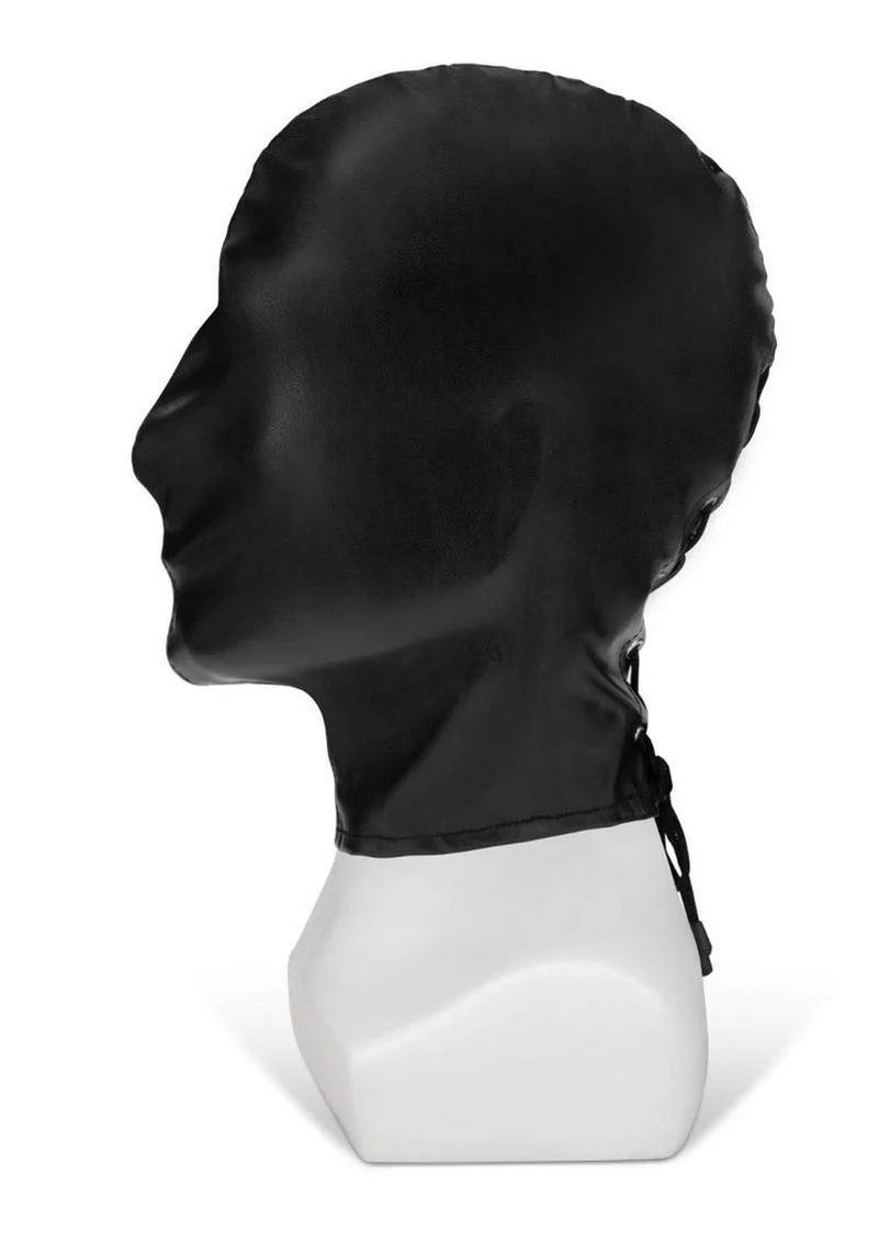 ME YOU US Full Coverage Hood Pu Leather Bondage Hood - Image 3