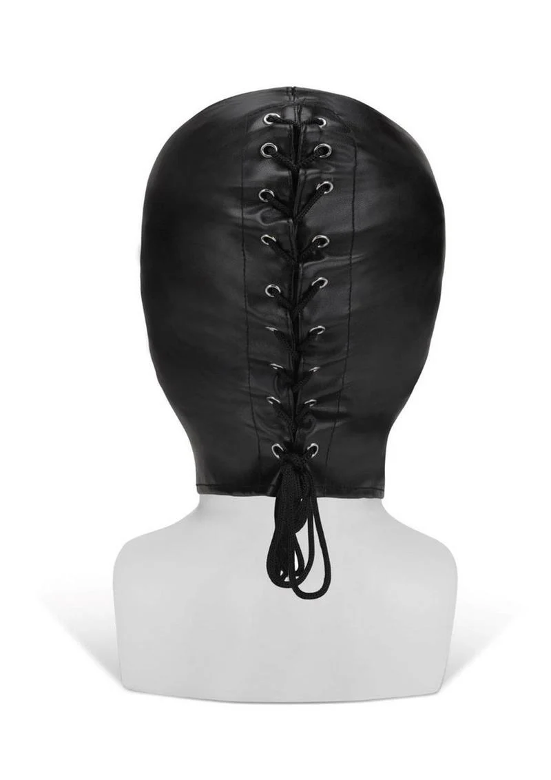 ME YOU US Full Coverage Hood Pu Leather Bondage Hood - Image 4
