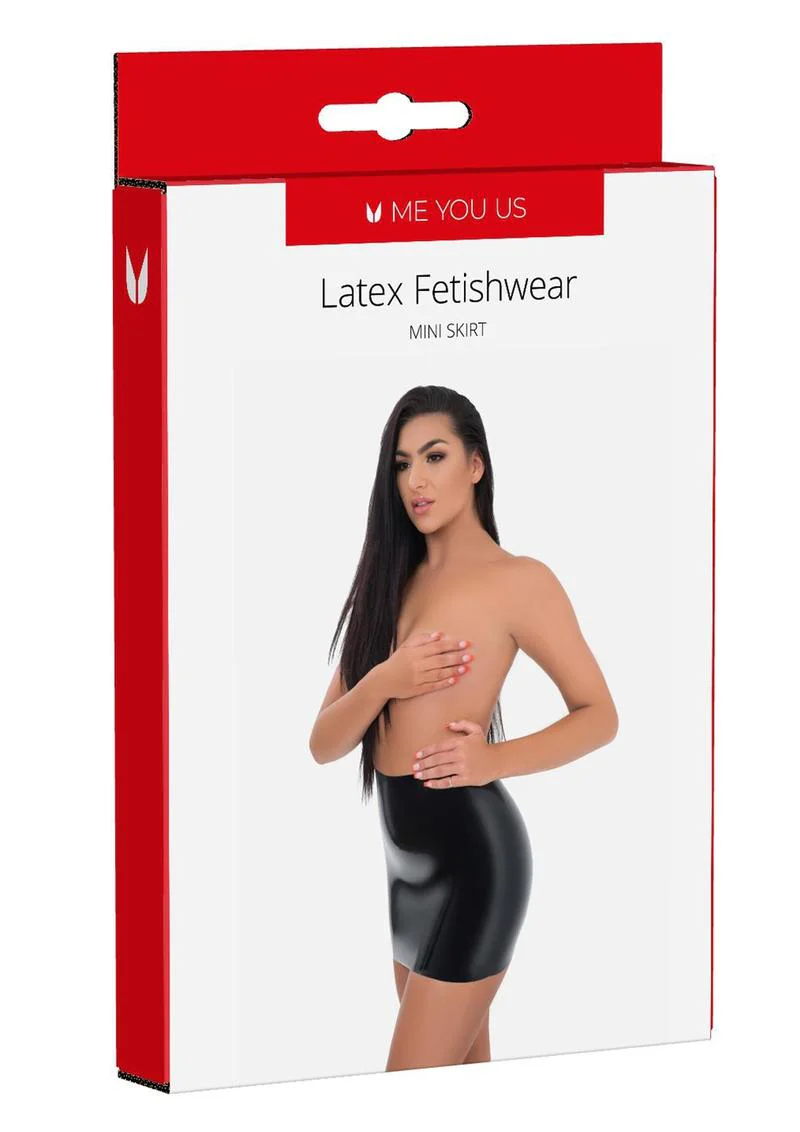 ME YOU US Latex Mini Skirt - Image 4
