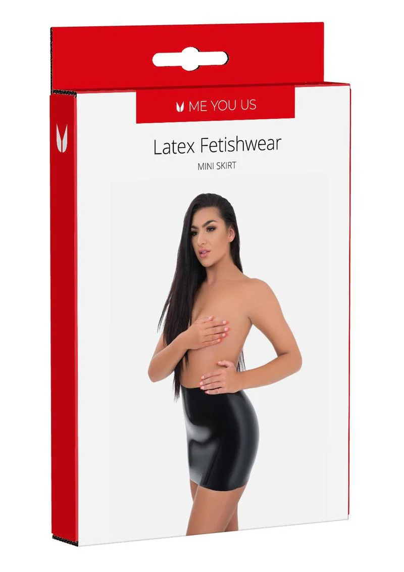 ME YOU US Latex Mini Skirt - Image 7