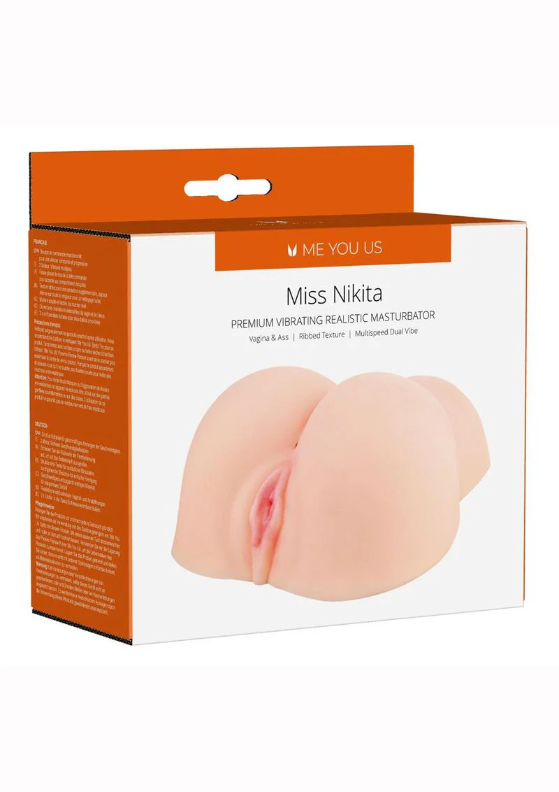 ME YOU US Miss Nikita Vibrating Realistic Masturbator - Pussy and Butt - Image 2