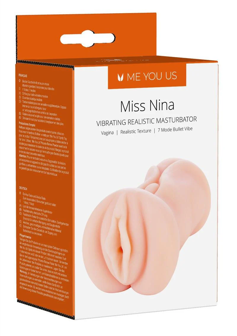 ME YOU US Miss Nina Premium Vibrating Realistic Masturbator - Pussy - Image 2