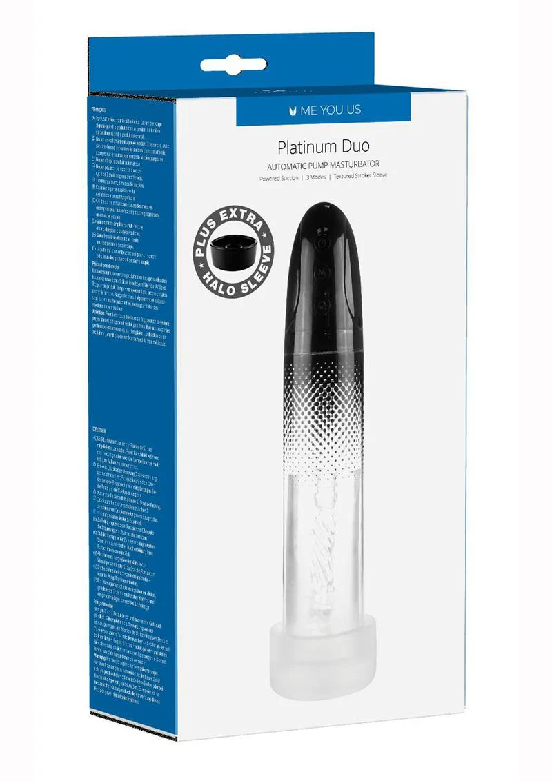 ME YOU US Platinum Duo Automatic Penis Pump Rechargeable Masturbator - Image 2