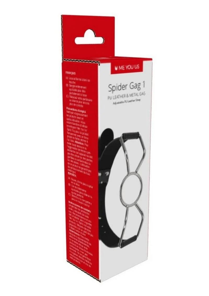 ME YOU US Spider Gag 1 Pu Leather and Metal Adjustable Strap Gag - Image 2