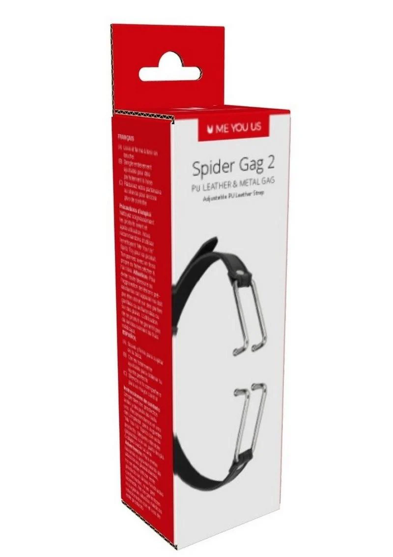 ME YOU US Spider Gag 2 Pu Leather and Metal Adjustable Strap Gag - Image 2